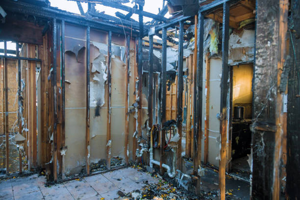 Professional Fire Damage Removal technician working in Maine, ME